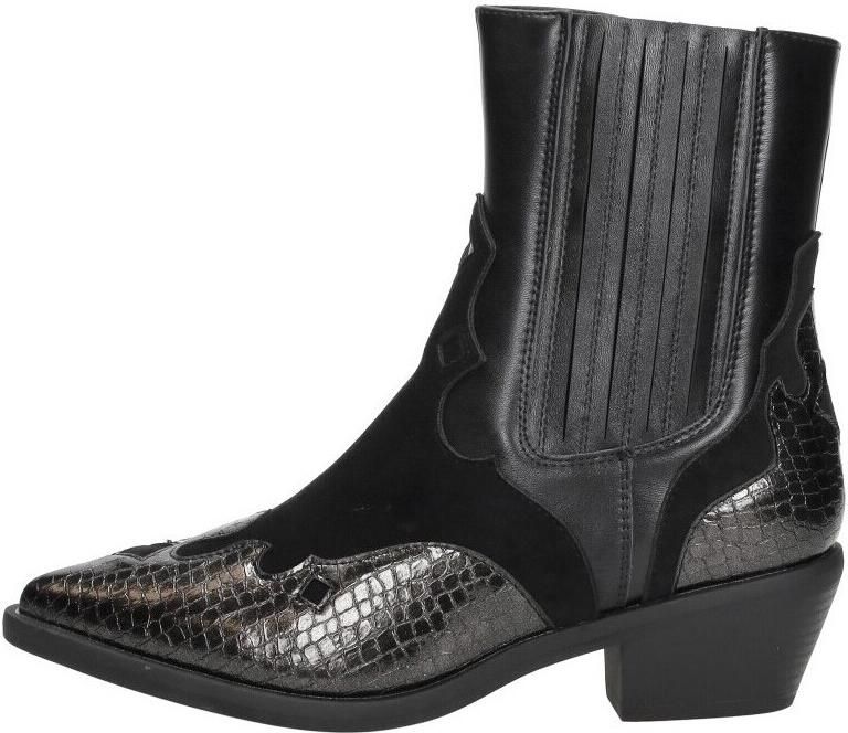 Sub55 Western boots Enkellaarsjes Hak Zwart - Foto 6
