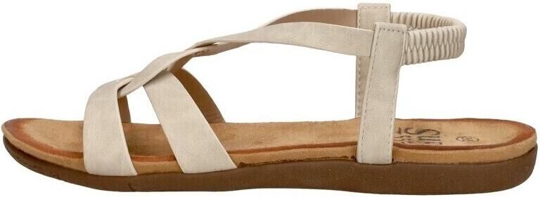 Sub55 Sandalen Plat Sandalen Plat Gebroken wit - Foto 2