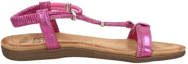 Sub55 Comfortabel Sandalen Plat Fuchsia