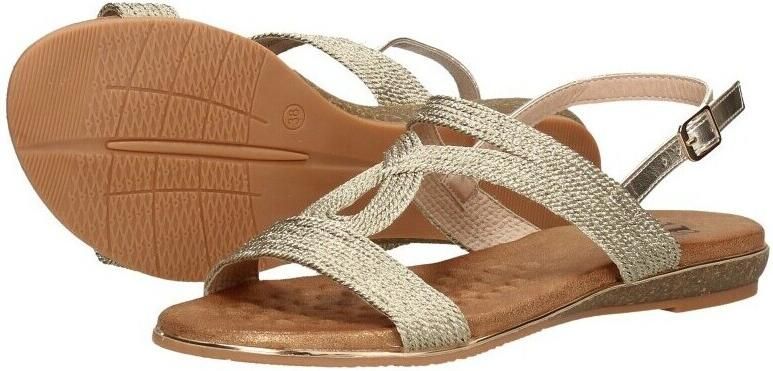 Sub55 Sandalen Plat Sandalen Plat taupe - Foto 4