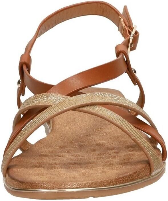 Sub55 Sandalen Plat Sandalen Plat cognac - Foto 3