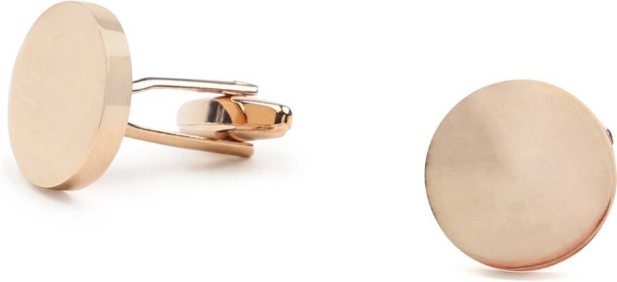Suitable Schoenaccessoires Manchetknoop Rond Roségoud