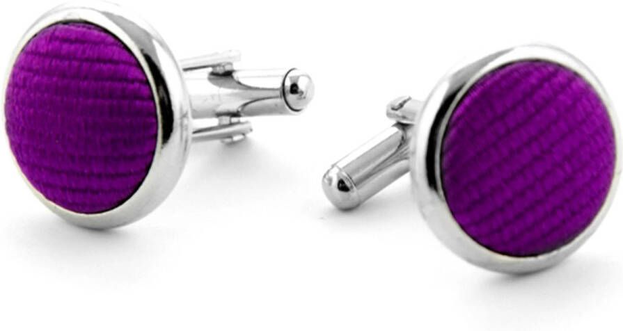 Suitable Schoenaccessoires Zijde Manchetknoop Aubergine F28