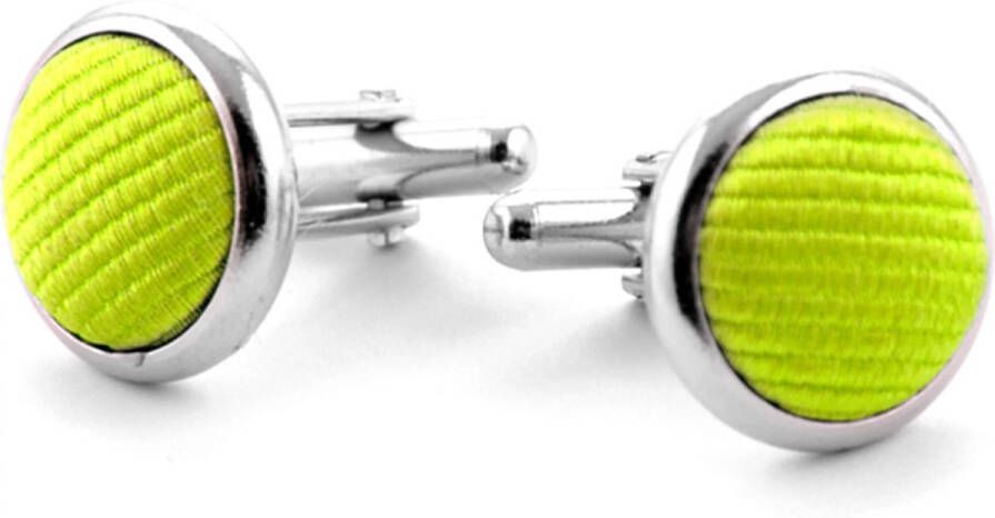 Suitable Schoenaccessoires Zijde Manchetknoop Lime Groen F04