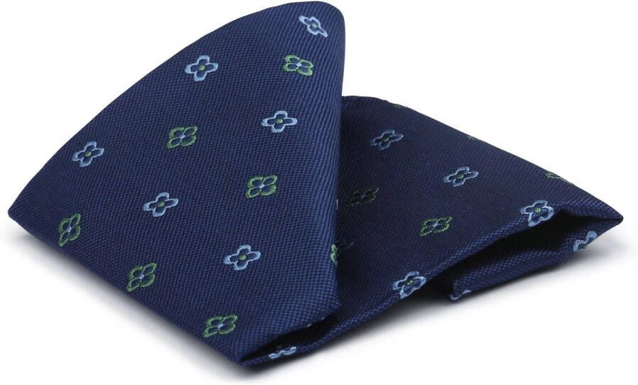 Suitable Schoenaccessoires Zijde Pochet Bloem Navy