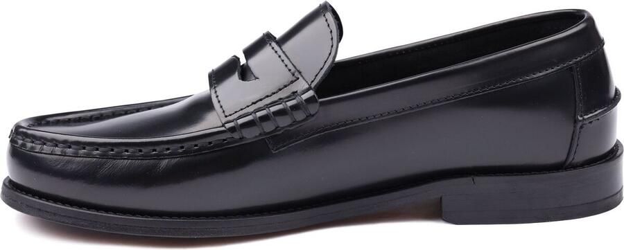 Suitable Penny Loafers Leer Zwart Heren Instappers - Foto 2