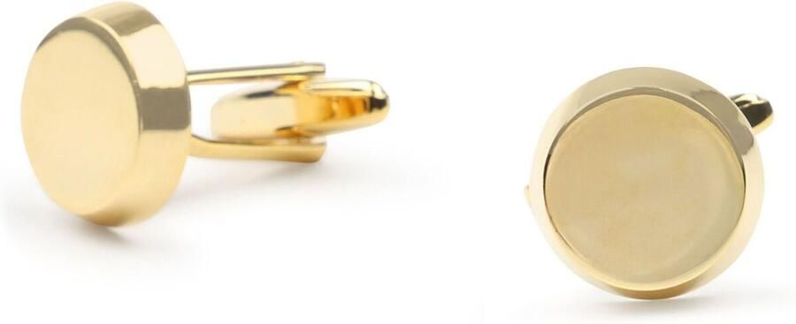 Suitable Schoenaccessoires Manchetknoop Rond Goud