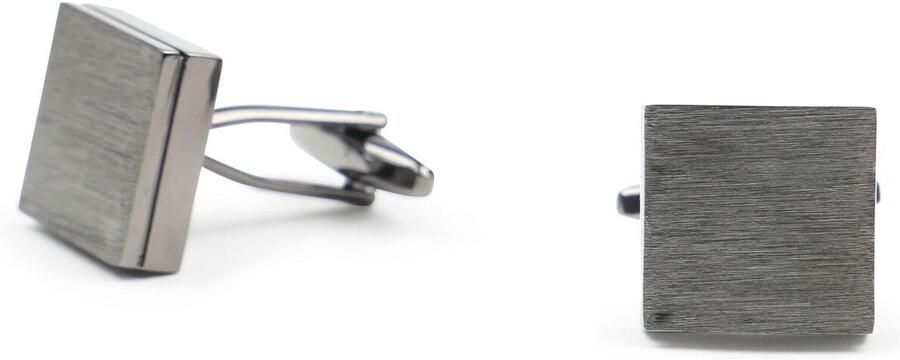 Suitable Schoenaccessoires Manchetknoop Vierkant Zilver