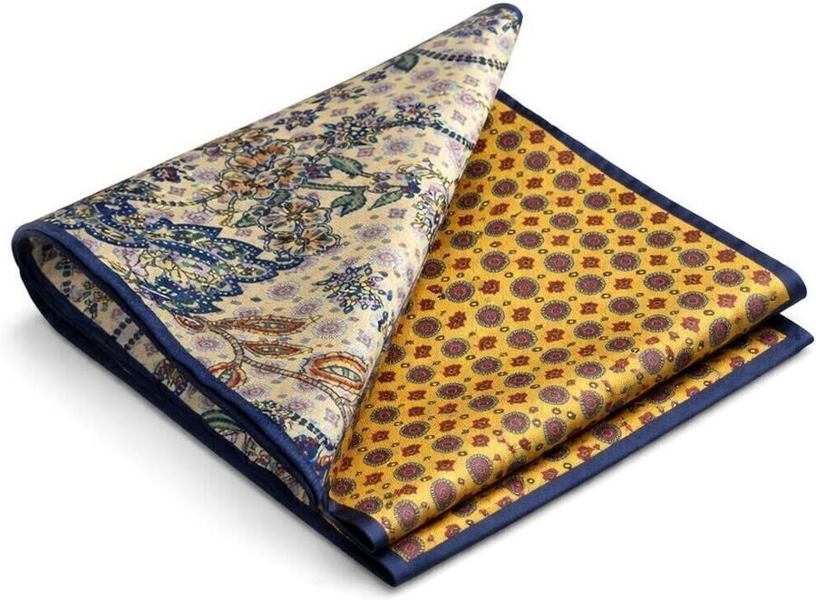 Suitable Schoenaccessoires Pochet Reversible Bloem En geel