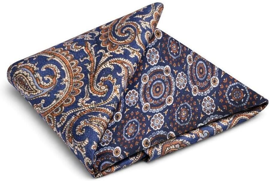 Suitable Schoenaccessoires Pochet Reversible Bruin op Navy