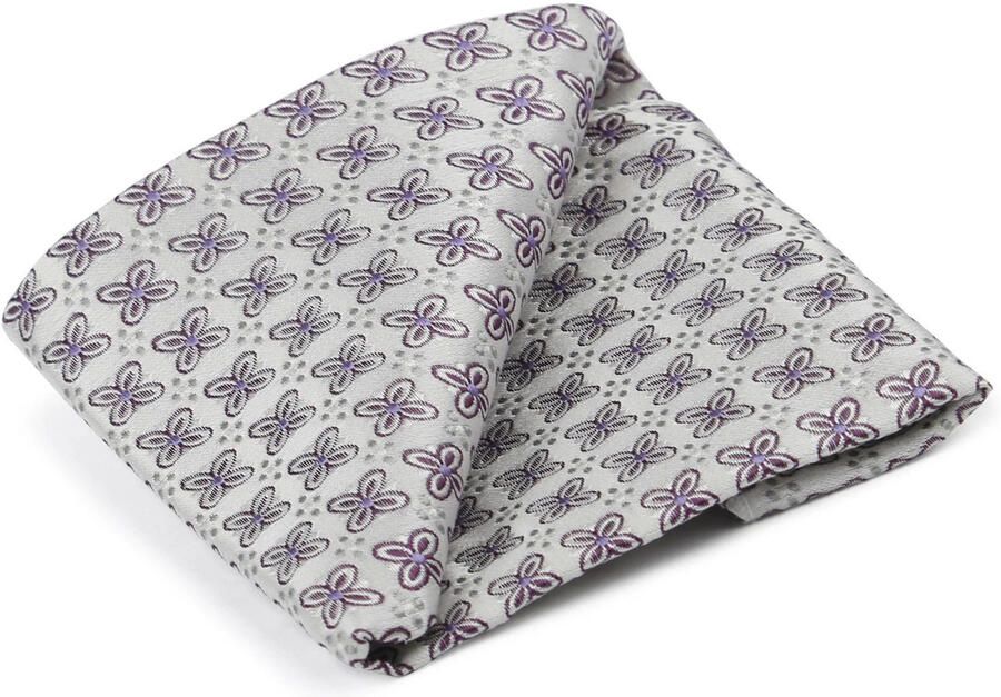 Suitable Schoenaccessoires Zijde Pochet Bloem Wit