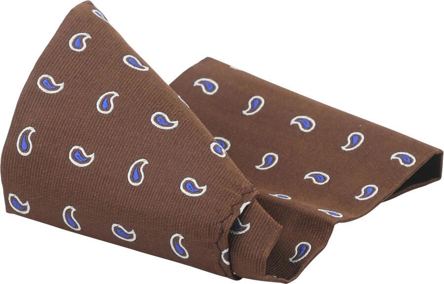 Suitable Schoenaccessoires Zijde Pochet Paisley Bruin