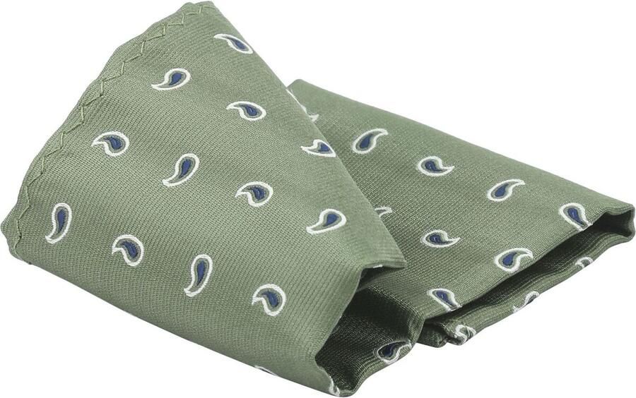 Suitable Schoenaccessoires Zijde Pochet Paisley Groen