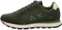 Sun68 Militaire Sneakers Tom Solid Leer Textiel Green Heren - Thumbnail 3