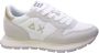 Sun68 Witte Sneakers Veters Rubberen Zool White - Thumbnail 18
