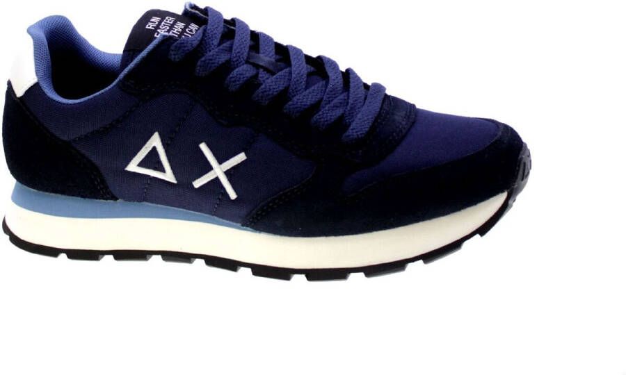 Sun68 Heren Lage sneakers Tom Solid Donkerblauw Suède - Foto 6