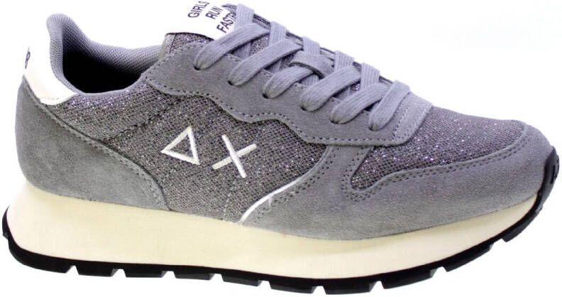 Sun68 Grijze Sneakers met Glitter en Metalen Inzetstukken - Foto 3