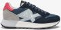 Sun68 Blauwe Sneakers Hardloopstijl Lichtgewicht Grip Blue Heren - Thumbnail 3