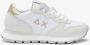 Sun68 Witte Sneakers Veters Rubberen Zool White - Thumbnail 19