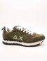 Sun68 Tom Snake Heren Sneakers Schoenen Groen Z35104 - Thumbnail 2