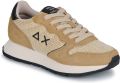 Sun68 Lage Sneakers ALLY GLITTER TEXTILE - Beige
