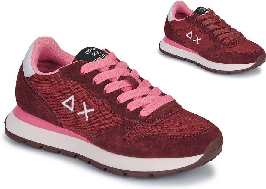 Sun68 Casual Sneaker in Bordeaux Leer en Stof - Foto 4