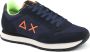 Sun68 Lage Sneakers Sneaker Tom Fluo Navy Blue - Thumbnail 2