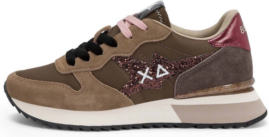 SUN68 Star Glitter Logo Z45217_08 Bruin - Foto 4