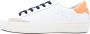 Sun68 Leren Street Sneakers Wit Oranje White Heren - Thumbnail 3
