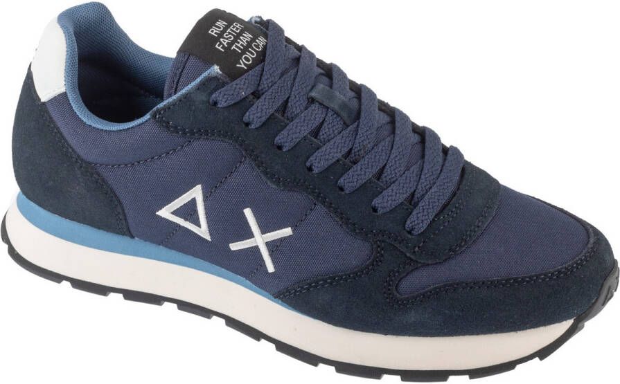 Sun68 Heren Lage sneakers Tom Solid Donkerblauw Suède - Foto 5