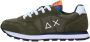 Sun68 Boys Tom Solid Nylon Lage sneakers Leren Sneaker Jongens Groen - Thumbnail 2
