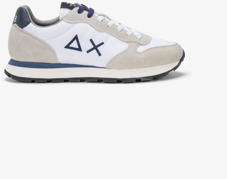 Sun68 Witte TOM Solid Schoenen met Blauwe Details White Heren - Foto 4
