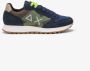 Sun68 Blauwe Sneakers Bicolor Leer Textiel Blue Heren - Thumbnail 15