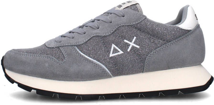 Sun68 Grijze Sneakers met Glitter en Metalen Inzetstukken - Foto 2