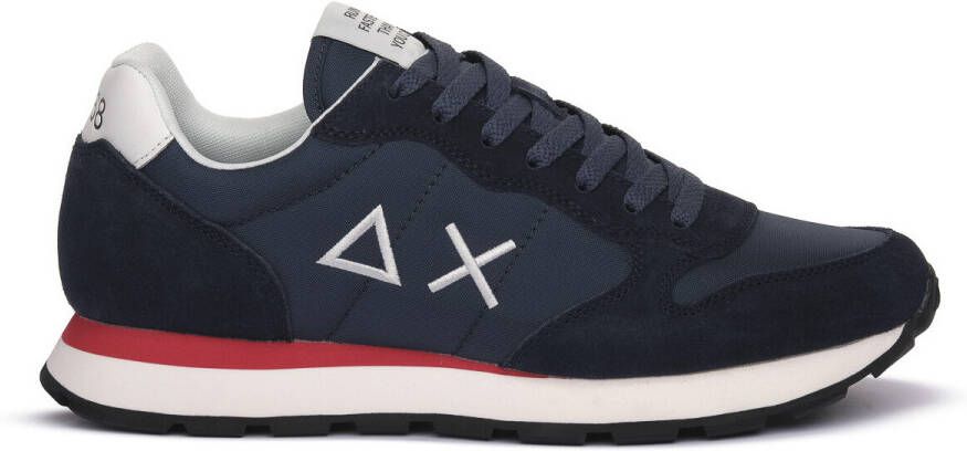 Sun68 Tom Solid Heren Sneakers Schoenen Blauw Z35101 - Foto 2