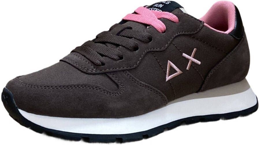 Sun68 Solid Ally Sneakers van stof en suède - Foto 6
