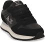 Sun68 Ally Bright Suede and Nylon Dames Sneakers Schoenen Zwart Z44203 - Thumbnail 2