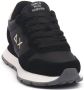 Sun68 Ally Solid Nylon Sneakers Dames Zwart - Thumbnail 4
