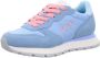SUN68 Sun 68 Ally Solid Nylon Sneakers Dames Blauw - Thumbnail 2