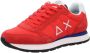 Sun68 Tom Solid Heren Sneakers Schoenen Rood Z35101 - Thumbnail 2
