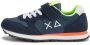 Sun68 Boys Tom Fluo Sneakers Jongens Donkerblauw - Thumbnail 2