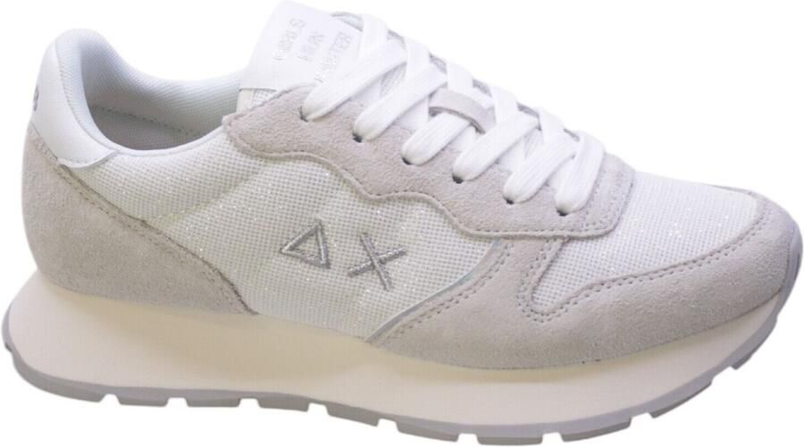 Sun68 Lage Sneakers Z36203 ALLY GLITTER TEXTILE-330 01 BIANCO - Foto 3
