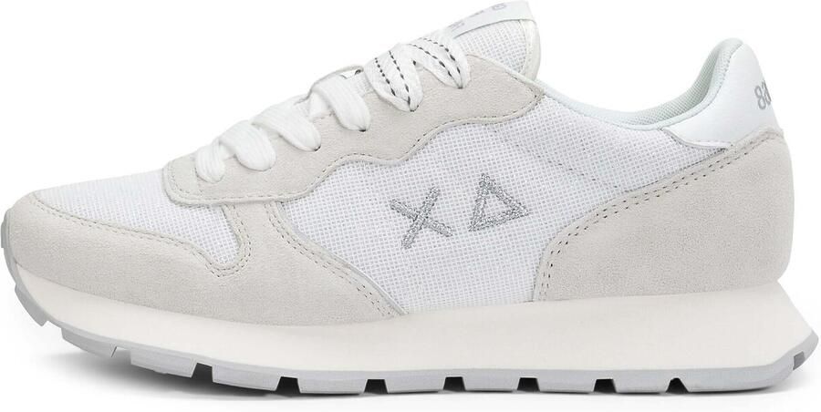 Sun68 Lage Sneakers Z36203 ALLY GLITTER TEXTILE-330 01 BIANCO - Foto 2