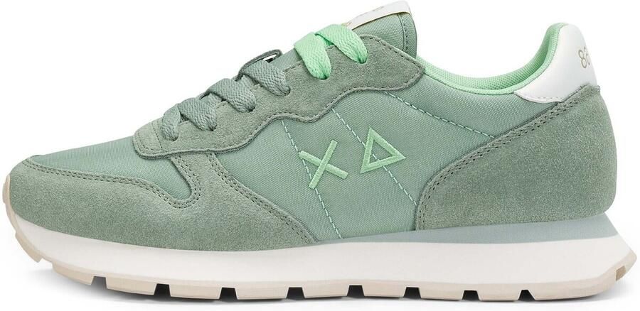 Sun68 Sun 68 Ally Solid Nylon Sneakers Dames Groen - Foto 12