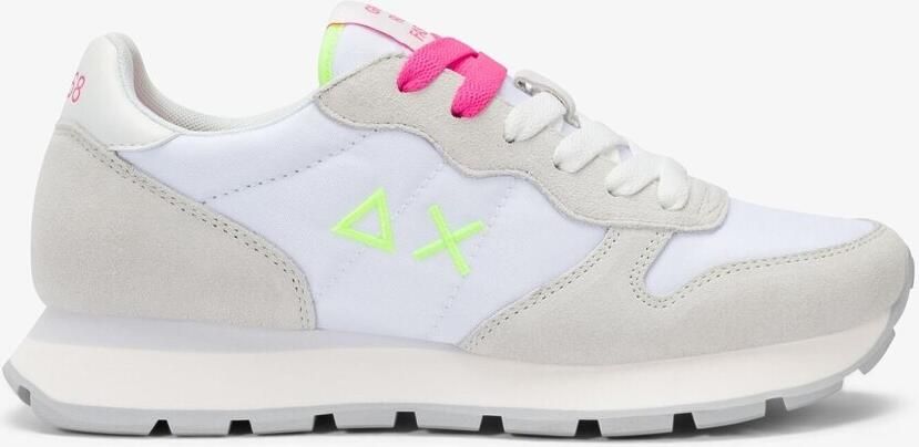Sun68 Lage Sneakers Z36201 Ally Solid Bianco Fuxia - Foto 3