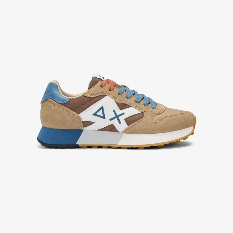Sun68 Lage Sneakers Z36116 JAKI 2.0 BICOLOR-559 1693 BEIGE VOLPE - Foto 2