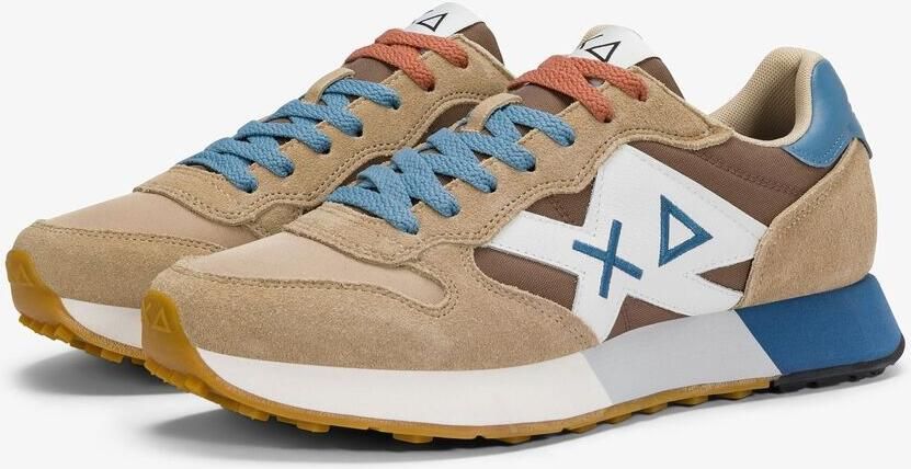 Sun68 Lage Sneakers Z36116 JAKI 2.0 BICOLOR-559 1693 BEIGE VOLPE