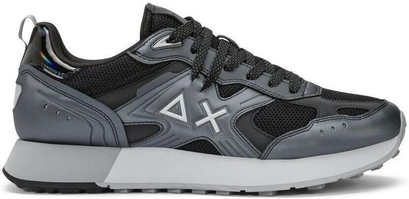 Sun68 Lage Sneakers Z36119 JAKI 2.0 SILVER MESH-633 11 NERO