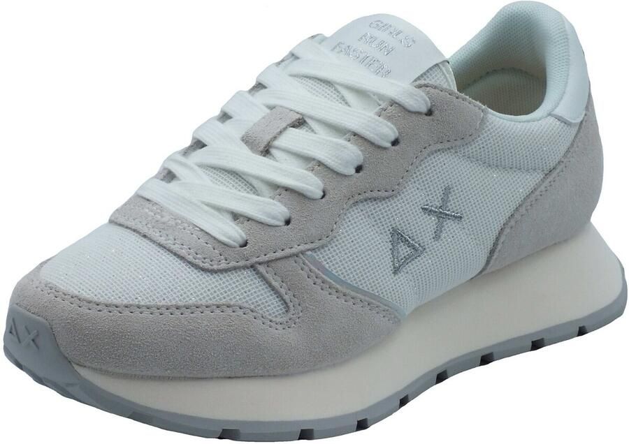 Sun68 Lage Sneakers Z36203 ALLY GLITTER TEXTILE-330 01 BIANCO - Foto 2