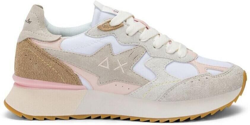 Sun68 Lage Sneakers Z36215 STARGIRL MULTICOLR-590 01 BIANCO